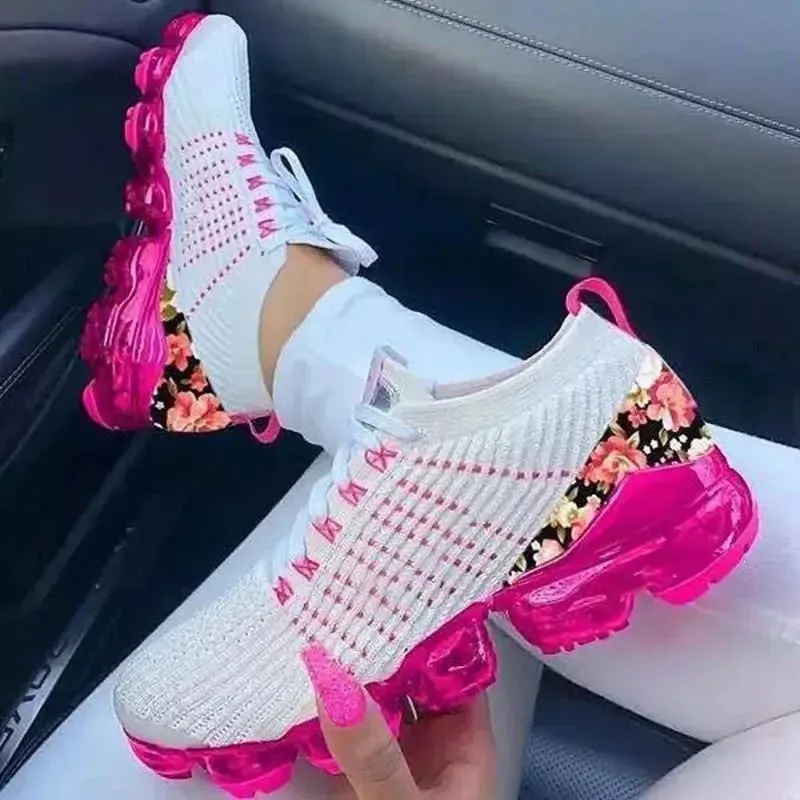 2024 Women's Sneakers Breathable Sport Sneakers Spring Autumn Designer Casual Light Outdoor Platform Walking Shoes Zapatos De Mujer