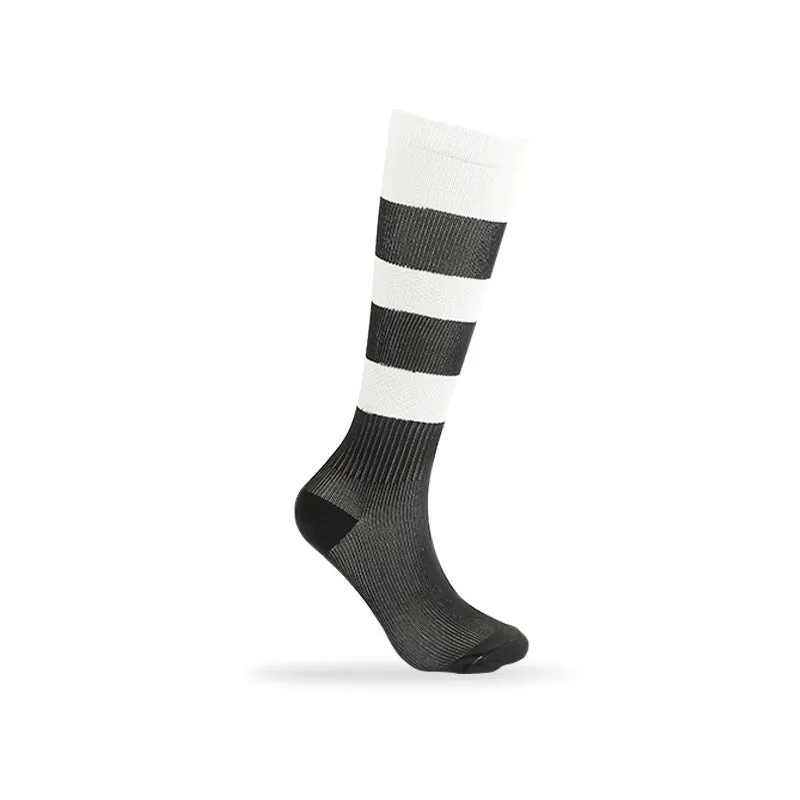 5 Pairs Non-Slip Striped Compression  Socks