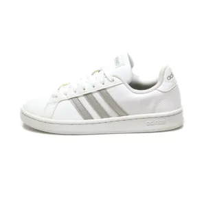 Adidas Grand Court Low-Top Sneakers Pu Leather White Colour For Women