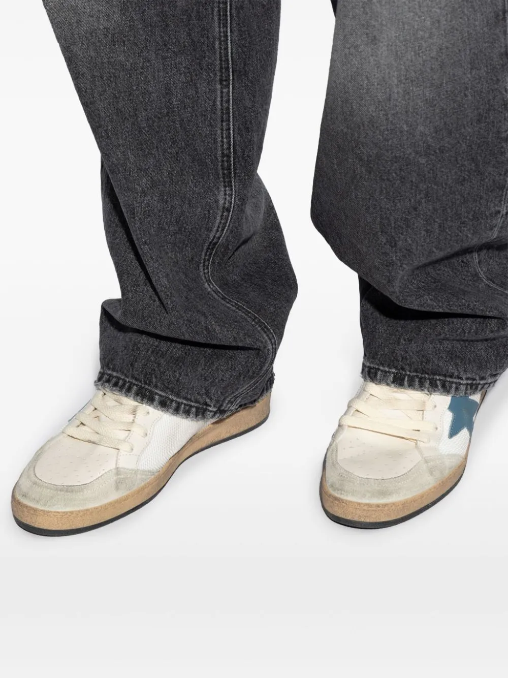 BALL STAR LEATHER SNEAKERS