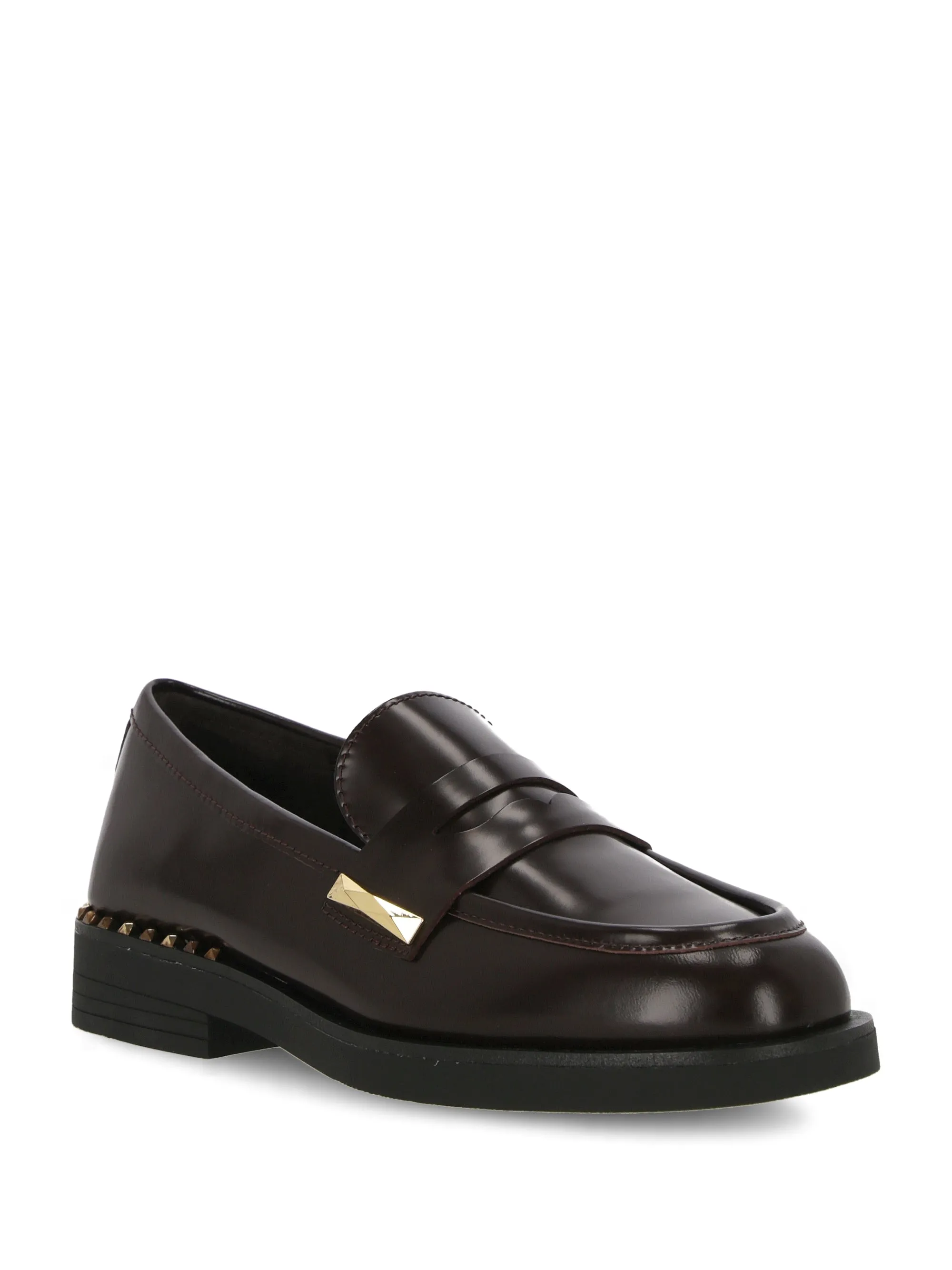 Bordeaux Red Calf Slip-On Flats
