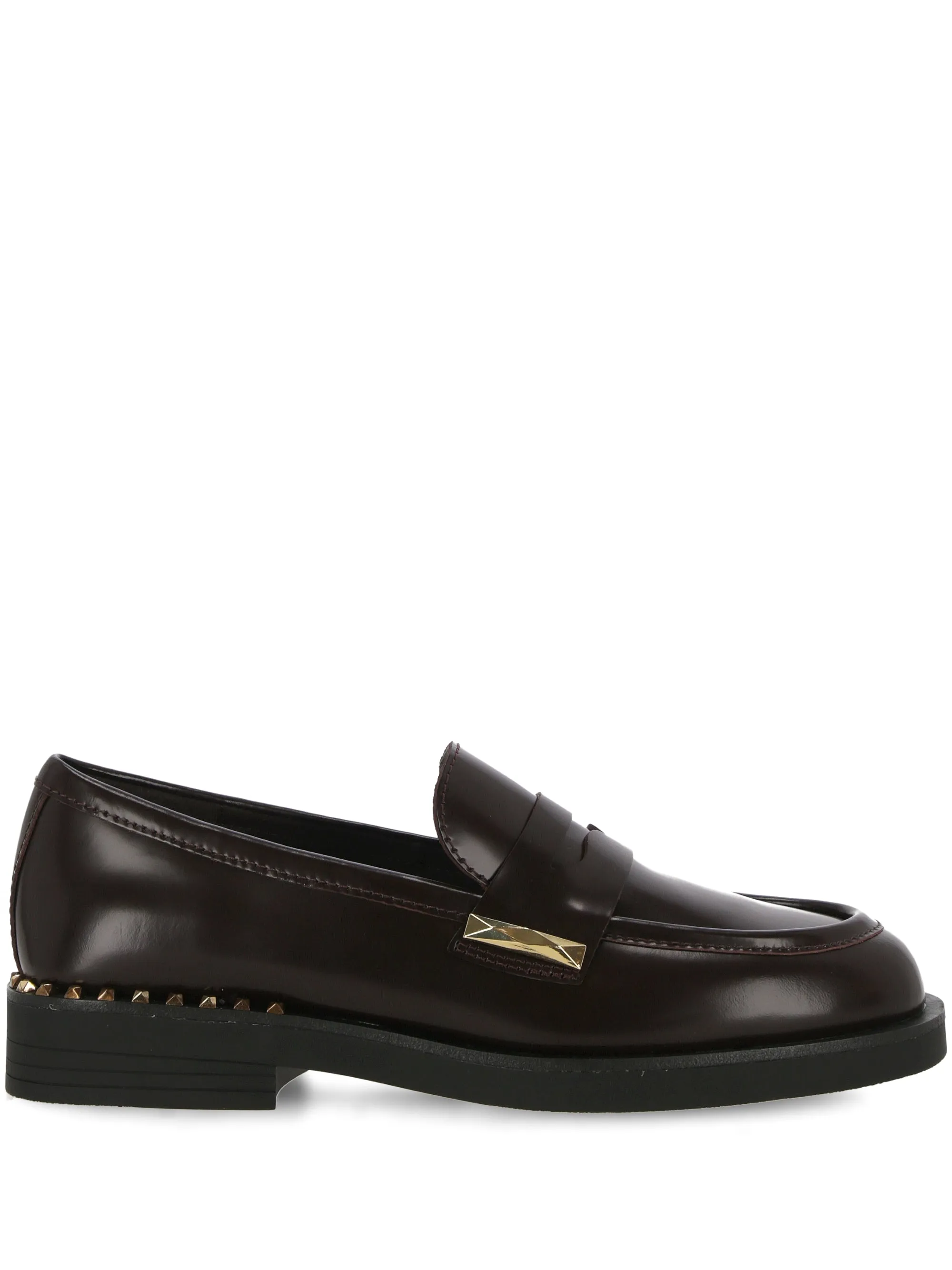 Bordeaux Red Calf Slip-On Flats