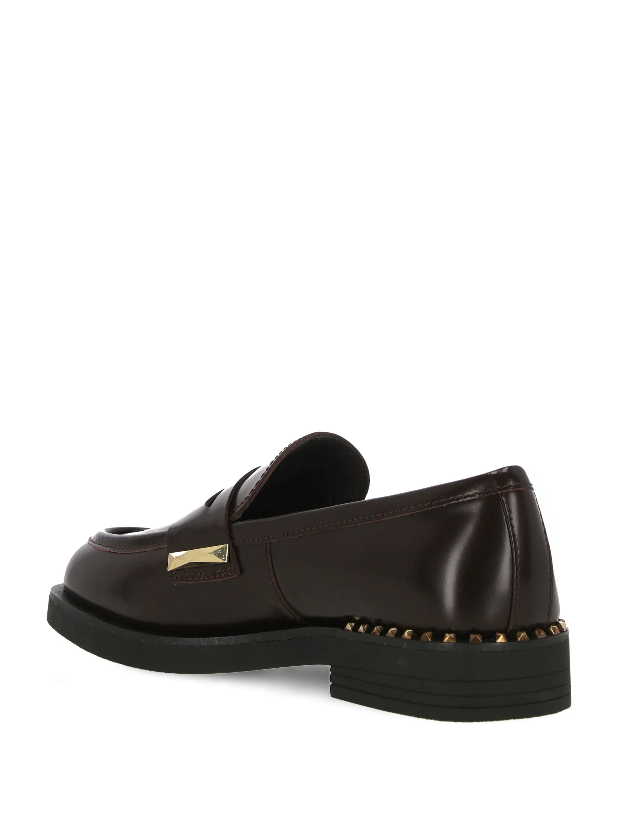 Bordeaux Red Calf Slip-On Flats