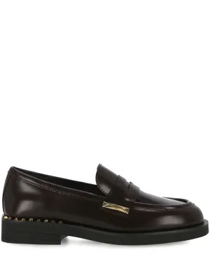 Bordeaux Red Calf Slip-On Flats
