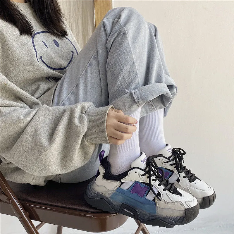Chunky Sneakers Women  Spring New Design Women's Sport Shoes Breathable Mesh Girls Brand Fashion Casual Shoes