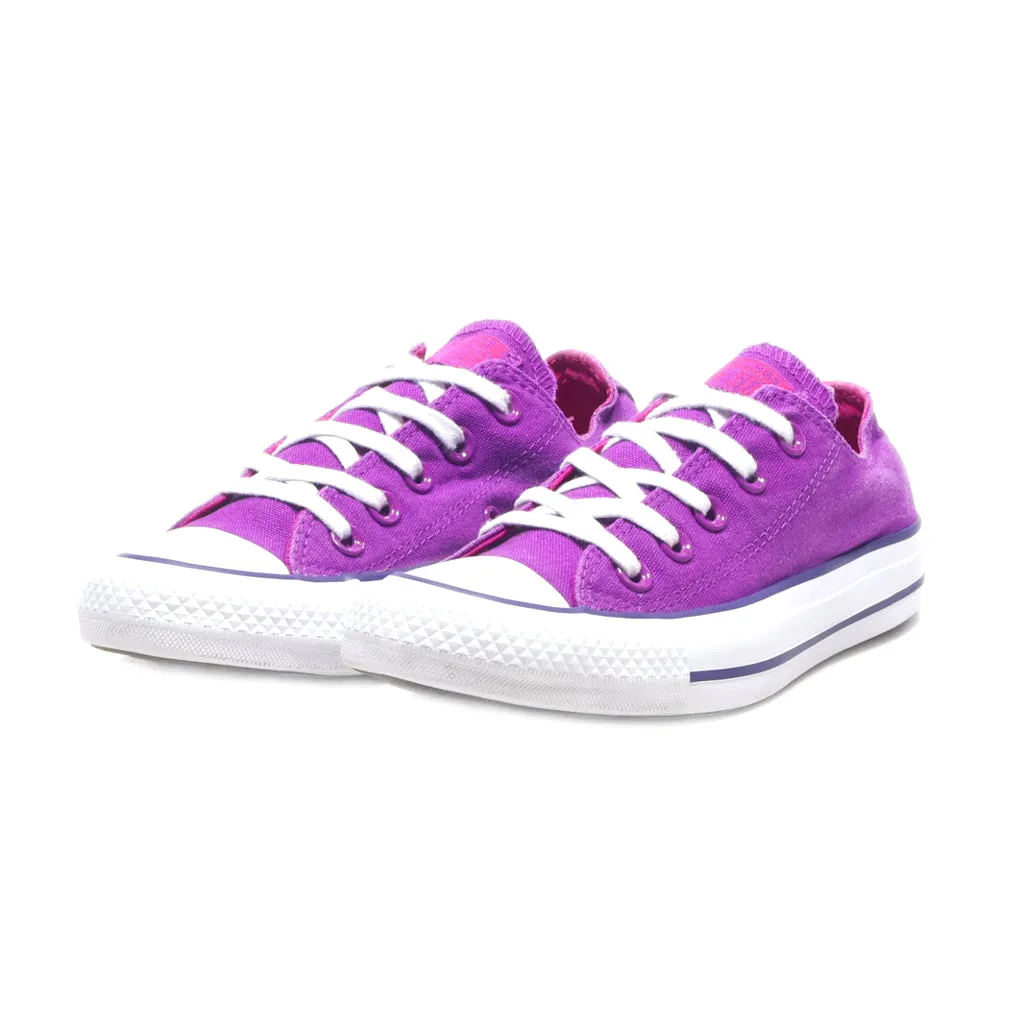 Converse Chuk Tylor Low-Top Sneakers Canvas Purple Colour For Women