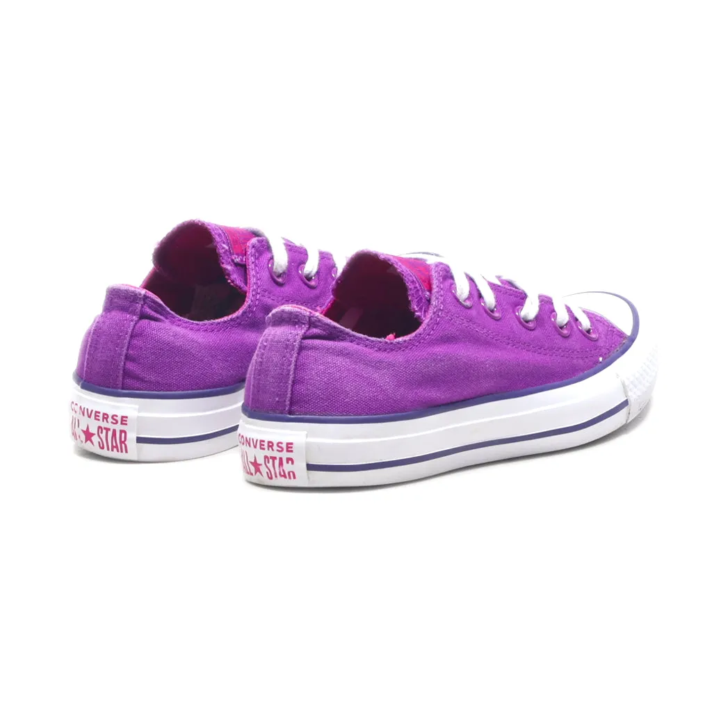 Converse Chuk Tylor Low-Top Sneakers Canvas Purple Colour For Women