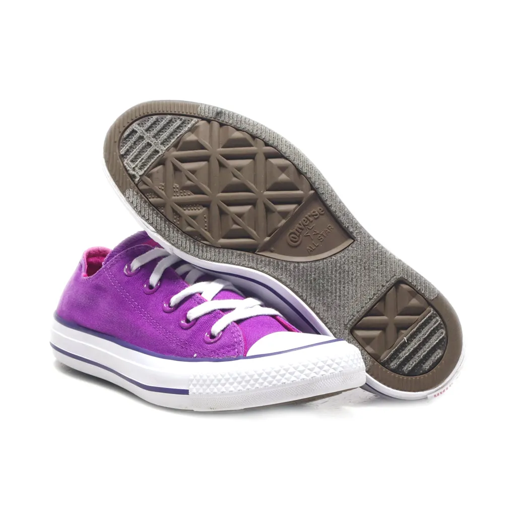Converse Chuk Tylor Low-Top Sneakers Canvas Purple Colour For Women