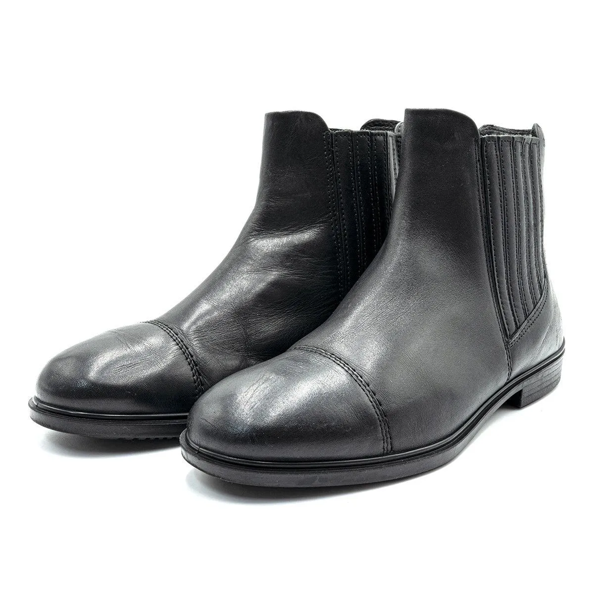 Ecco Ankle Boots Leather Black Colour For Women