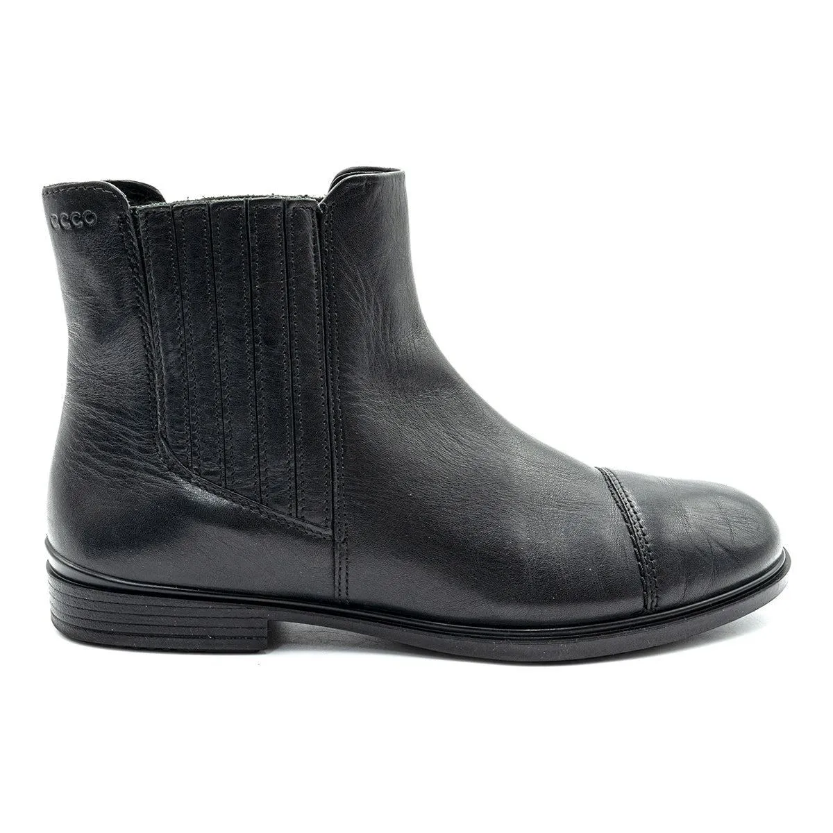 Ecco Ankle Boots Leather Black Colour For Women