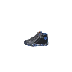 Geox Respira Sneakers Leather Black Colour For Kids