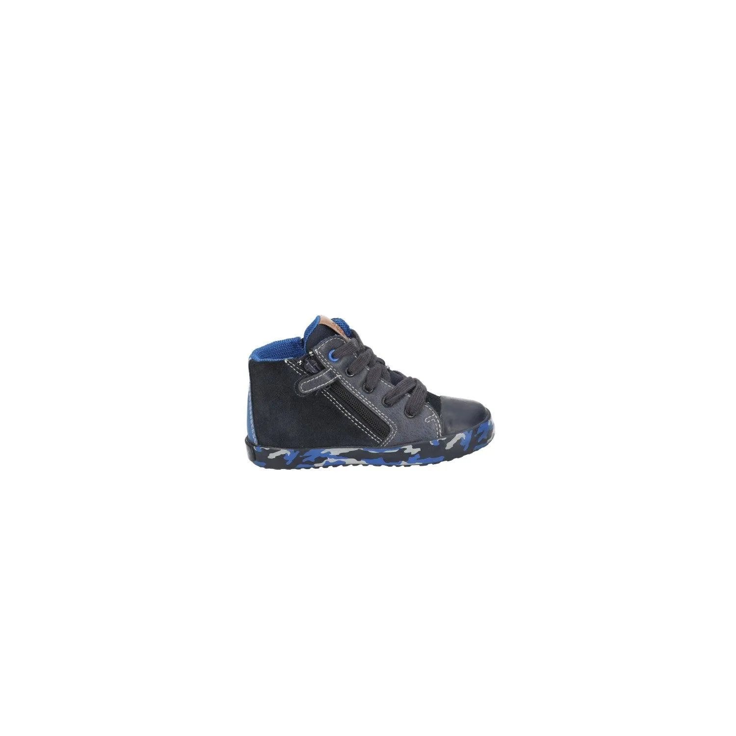 Geox Respira Sneakers Leather Black Colour For Kids