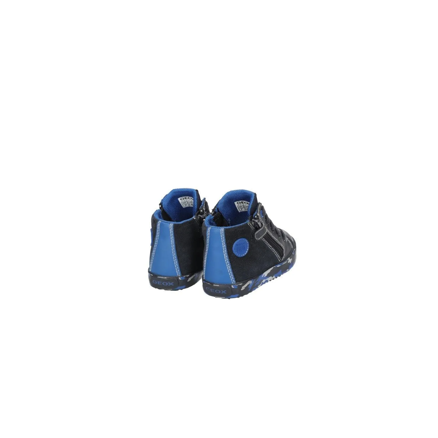Geox Respira Sneakers Leather Black Colour For Kids