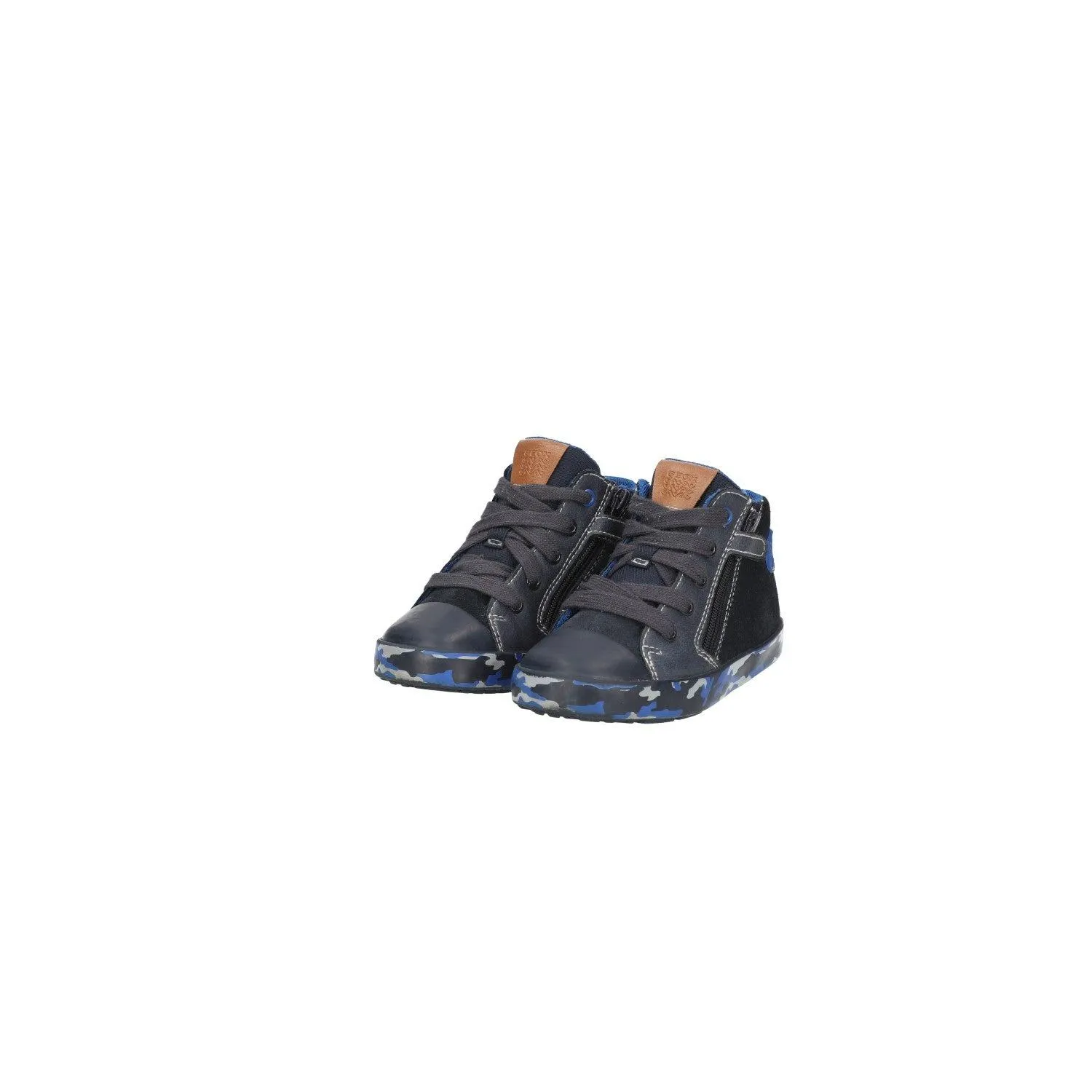 Geox Respira Sneakers Leather Black Colour For Kids