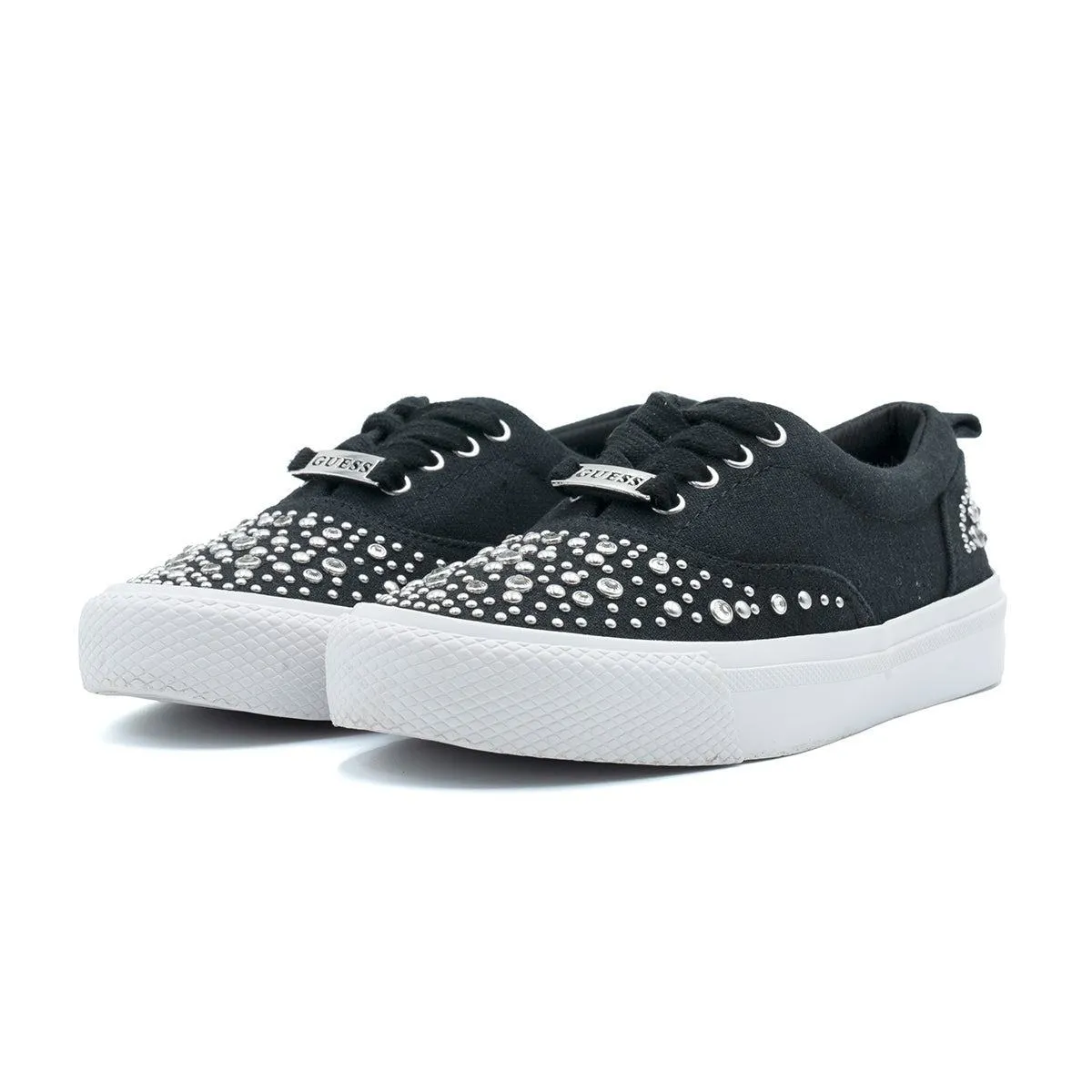 Guess Kenslyn Low-Top Sneakers Fabric Black Colour For Women