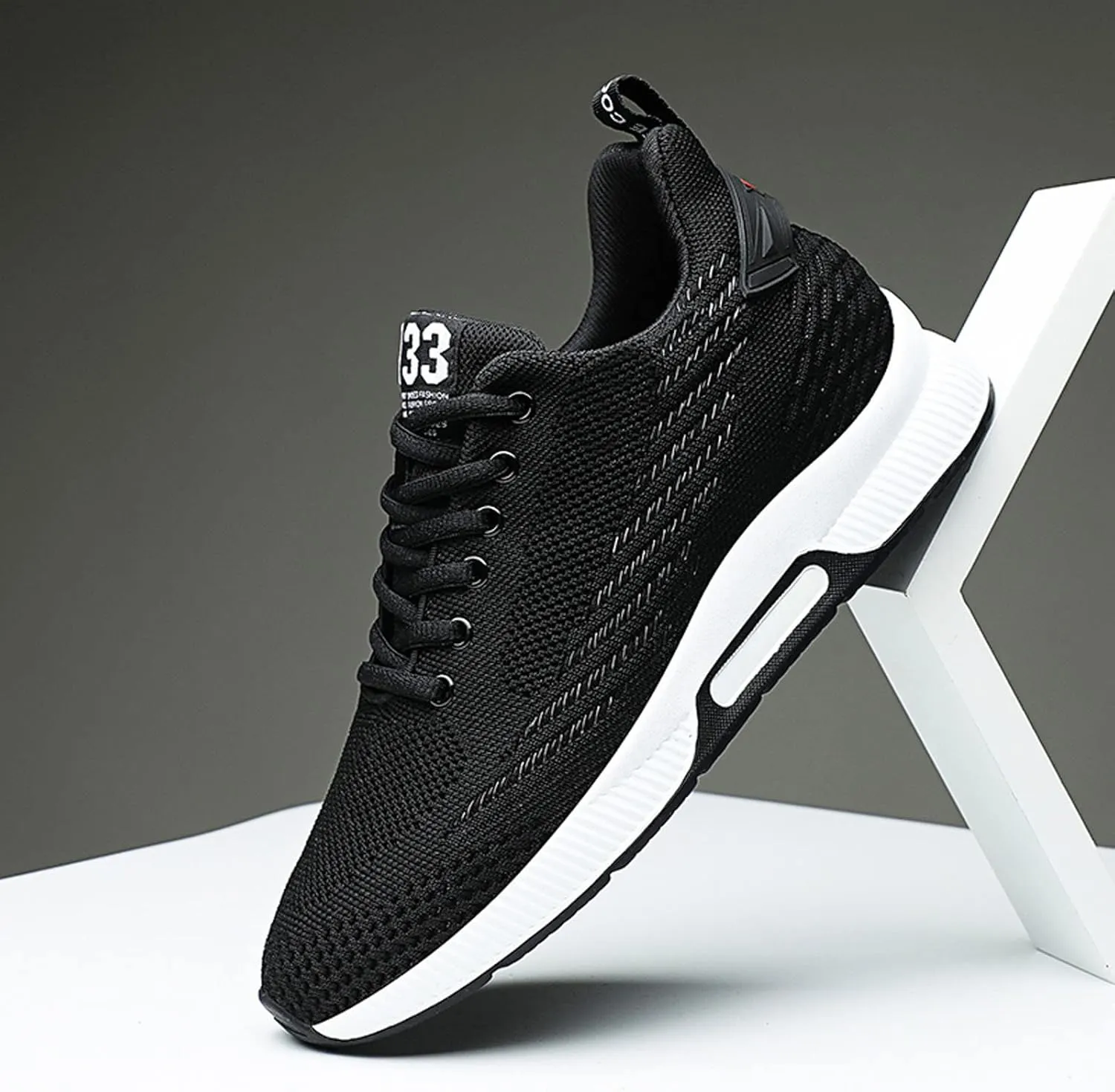 Men's Elevator Shoes Invisible Height Increase Sporty Sneakers Casual Lace Up Shoes Make You Taller Hight - 6cm / 2.36 Inches - Hidden Heel