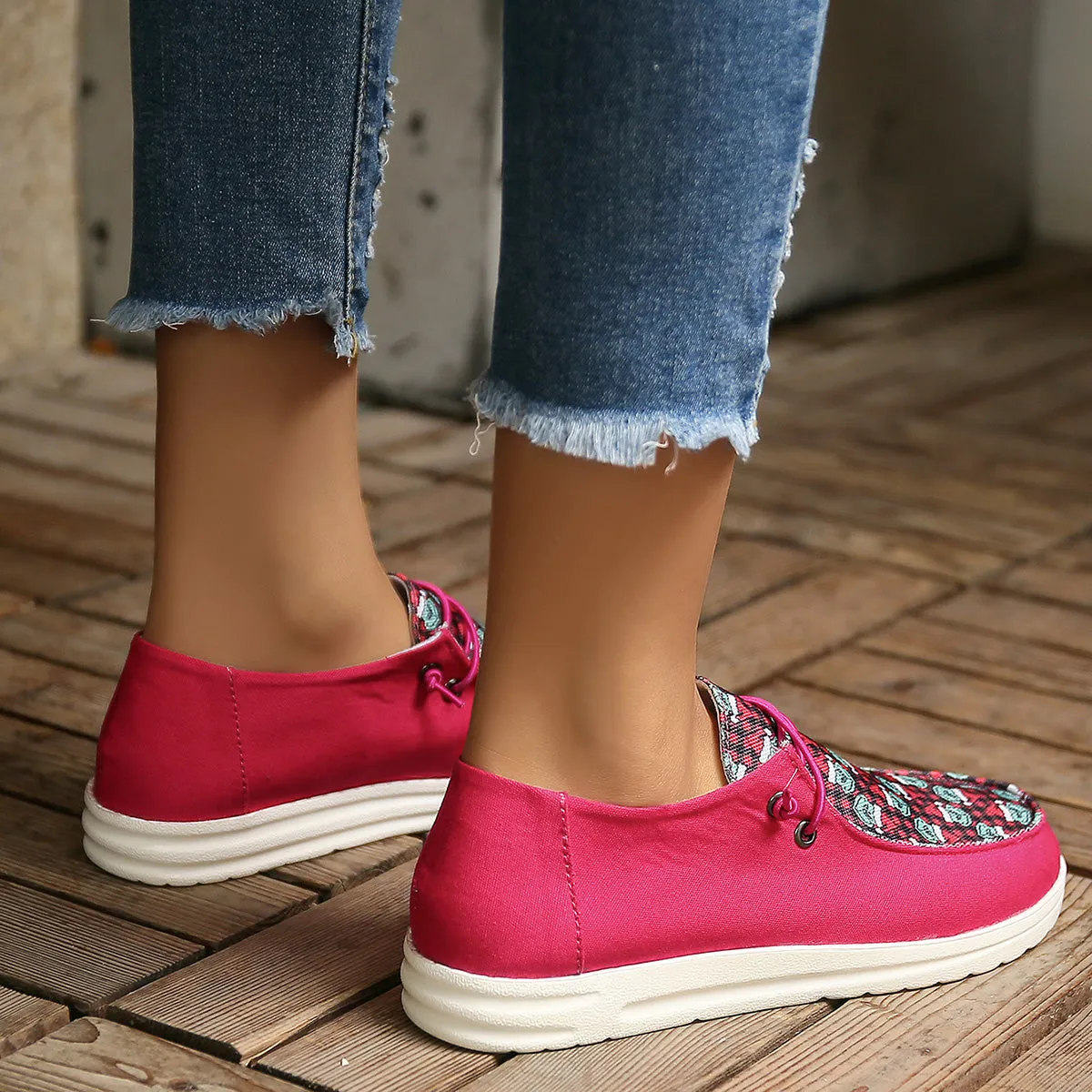 Sohiwoo  Women Comfy Flats Shoes Casual Daily Walking Shoes