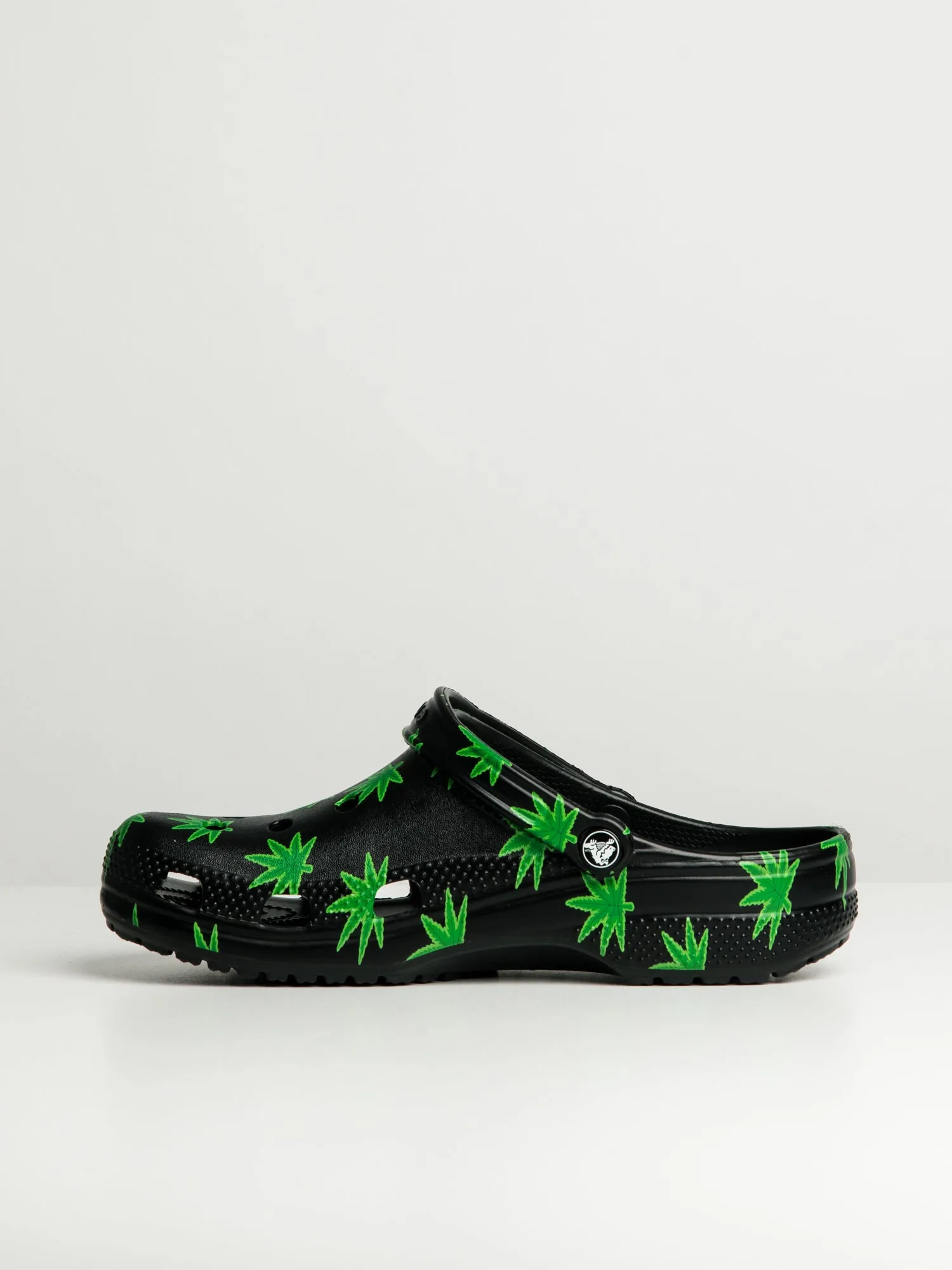 WOMENS CROCS CLASSIC HEMP LEAF CLOGS