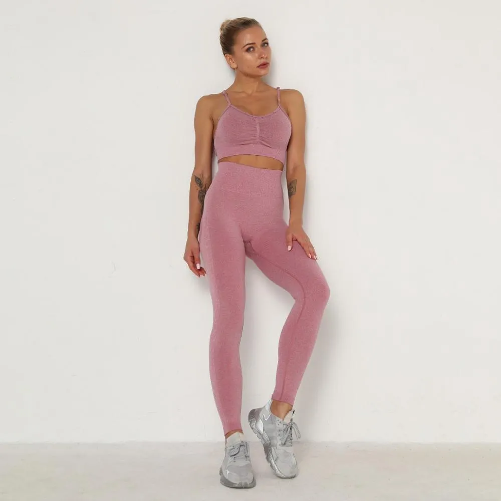 Yoga Set Sports Suit Women Workout Sports Outfit Fitness Set Wear